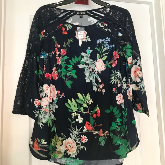 Express Tops - ✨Express NWT Floral Lace Blouse